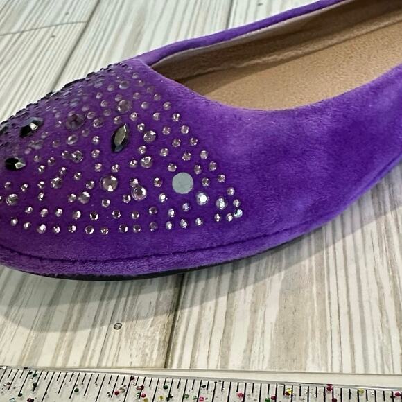 Vince Camuto Ervion Purple Suede  Leather Uppers Size 8 - Picture 8 of 9